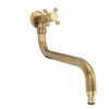 S Spout Antique Wall Mounted Faucet Single Cold Anti Freeze