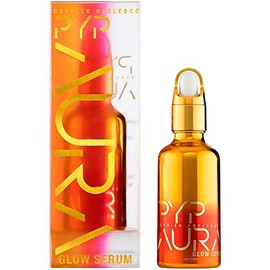 Suero facial antienvejecimiento Aura Glow de Derrick Rutledge Combate las manchas oscuras, las líneas finas y las arrugas                             