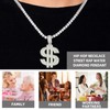 EULAPGOE 4 Pieces Plated Chain Dollar Necklace for Men with