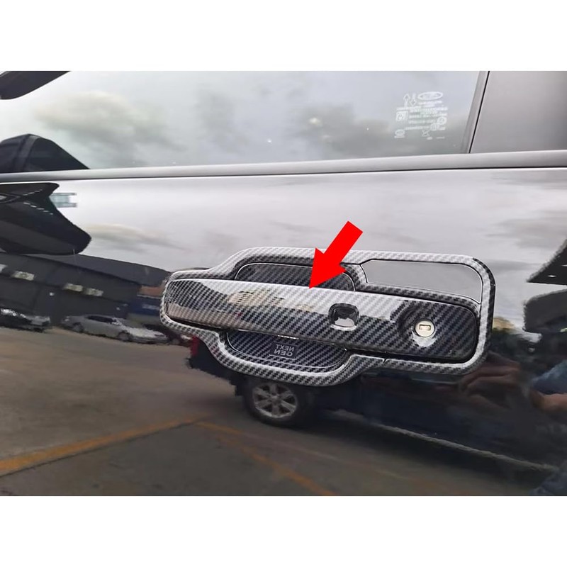 RQING for Ford Ranger 2024 2025 Door Handle Cover Trims