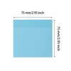 ONLYKXY 4 Pack Transparent Sticky Notes 3x3in Waterproof Self-Stick Book