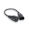 Unbranded Premium IEC320 C14 To NEMA 5-15R Outlet Power Adapter