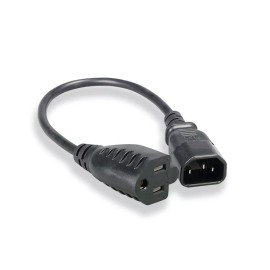 Unbranded Premium IEC320 C14 To NEMA 5-15R Outlet Power Adapter Coard 1 FT For PDU UPS