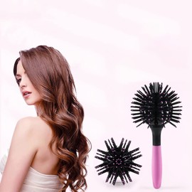 3D Round Hair Brushes Comb, 360° Ball Hair Styling Tools for Easy Detangling