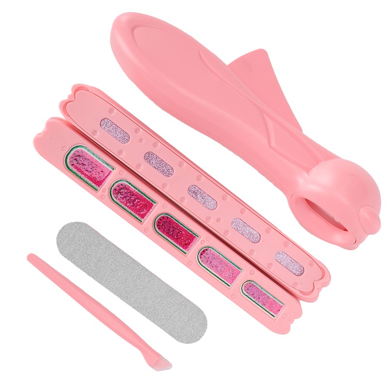 Nail Stamper Machine Set Nail File Nail Glitter Stickers Children