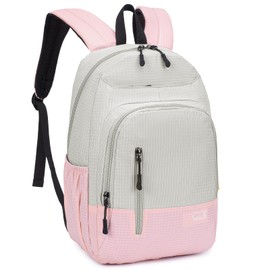 BAGZY Hand Luggage Backpack Aeroplane for Ryanair Hand Luggage 40 x 20 x 25 Small Backpack Lightweight Cabin Bag Daypack Travel Bag 20L Travel Backpack for Work College Women Men, pink, Backpack