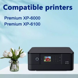 huoxunm Compatible Epson 302XL Ink Cartridges 5-Pack with Smart Chip | High Yield
