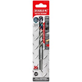 Diablo Metal Demon Drill Bits for Mild, Hardened and Stainless Steels - 31/64-Inch Diameter, 3-Flats Reduced Shank, 5.9-Inch Length - DMD3164JP1