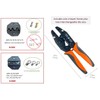 GIZWIZ Quick Change Ratchet Crimping Tool 2 Interchangeable Die Sets