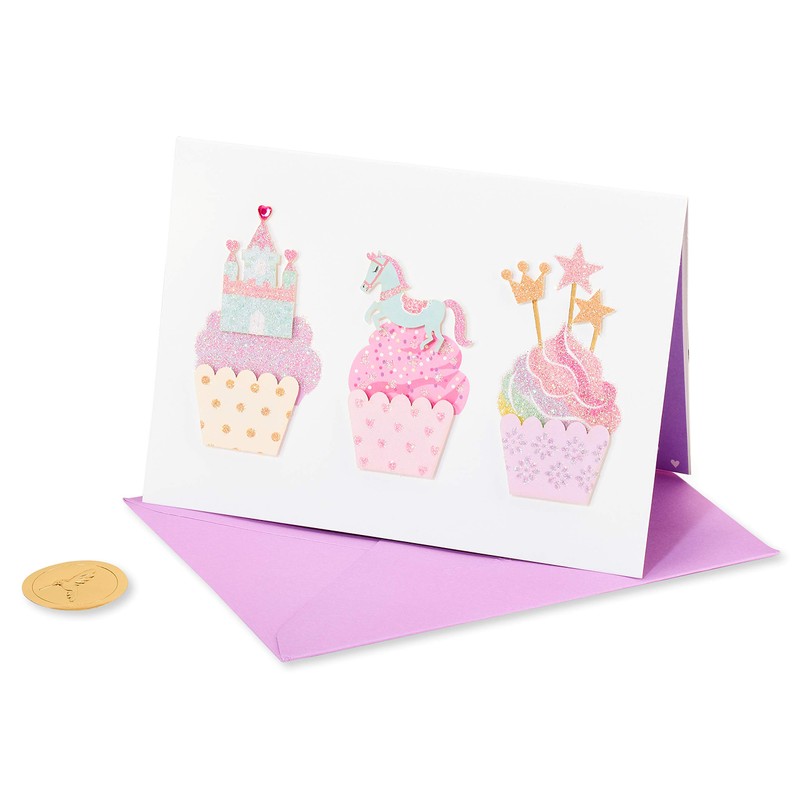 Papyrus Birthday Card for Girl (Sweet, Fun, and Sparkly)