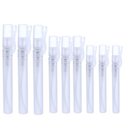 Leadigol 9 PCS Empty Refillable Perfume Spray Bottles, 5ml, 8ml,10ml Perfume Spray Bottle Pen Shape Spray Tube Cosmetics Liquid Container for Travel
