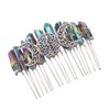 TOVINANNA 1pc Handmade Three-moon Pattern Hair Comb Natural Hair Decor