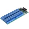 Jeanoko RS232 DB9 Female Interface 16-Channel Relay Board Serial Port