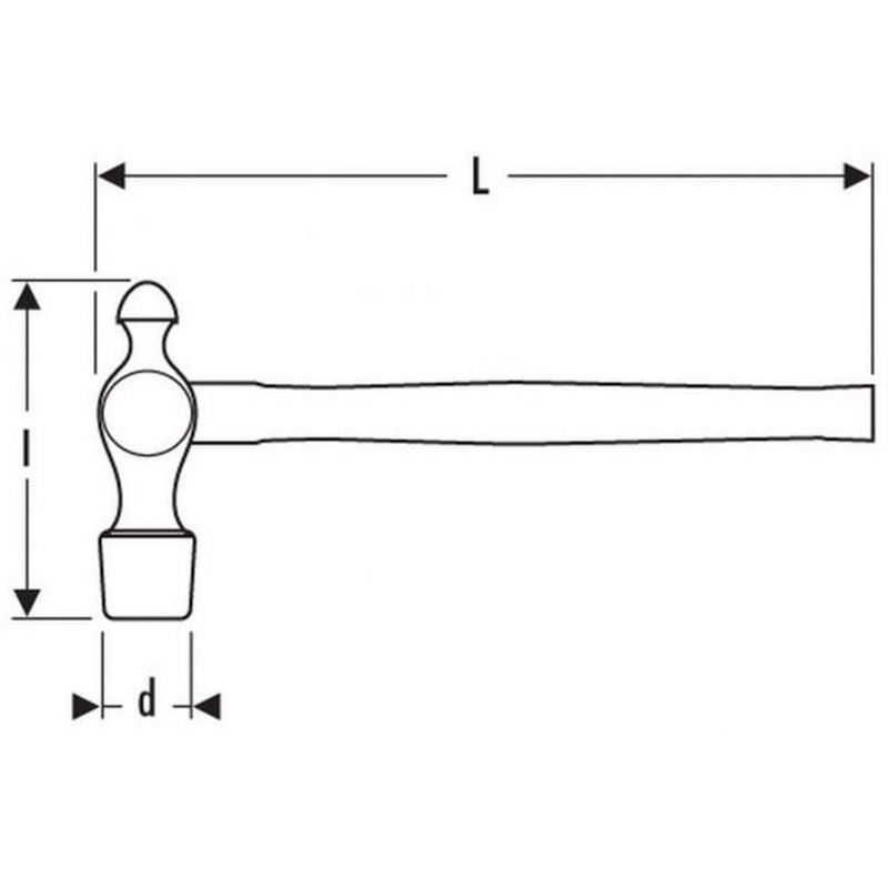 Britool E150107B Ball Pein Hammer