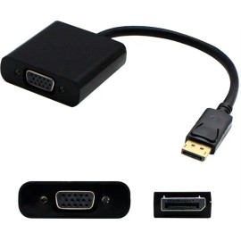 UD_AddOn 5-Pack of 8in HP AS615AA Compatible DisplayPort Male to VGA Female Black Adapters