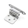 Ravinte 30 Pack (15 Pairs) 1/2" Overlay Cabinet Hinges, Self-Closing