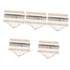 5 Sets Thumb Piano Accessories DIY Kits Thumb Pianos DIY 17 Keys Kalimba DIY Finger Piano Kit Handmade Kalimba Kit Thumb Piano Handmade Kit DIY Thumb Piano Accessories Pick