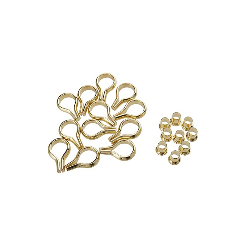 Merriway BH00003 (52 Pcs) EB Brass Plated Banjo Bookcase Steel
