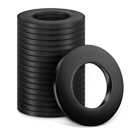 Jeboler Washers M5 Black, Pack of 25 Stainless Steel Washers DIN 125 A2 V2A Body Washers Flat Washers Rustproof Flat Washers for Screws & Nuts & Threaded Rod