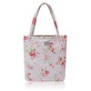 Ringarose Reversible Quilted Floral Cotton Handbag Shoulder Bag Shopper Reusable Shopping Book Grocery Bag - Rosie Posie