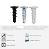 BricoLoco Screw Thread Self Tapping Black White or Zinc Plated