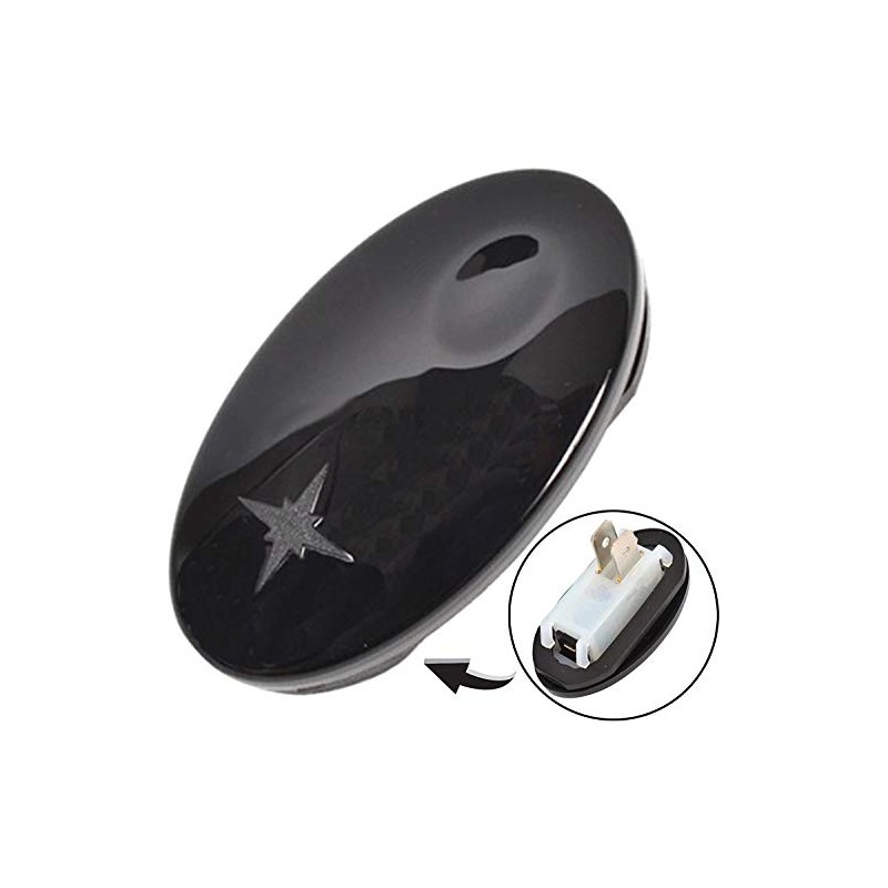 Spares2go Black Gas Hob Push Start Ignition Button Switch for