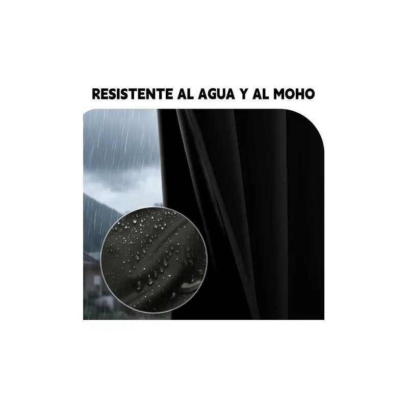2 Panele Cortinas Blackout Para Ventana 264x137cm Habitacion