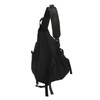 Large Black Sling Bag Waterproof Sling Backpack Oxford Fabric Outdoor