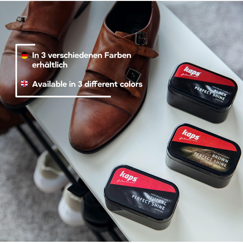 Kaps Shoe Polish Sponge Gives Instant Gloss, For Leather Shoes