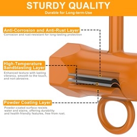 FLEXI RODS Chainsaw Wrench, 2 Pack Chainsaw Scrench 13 by 19 mm with Hook, Chainsaw Tool Replacement Combination Screwdriver and Wrench T Wrench Spanner Tool, Orange