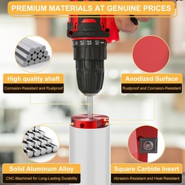 DIYLOG PVC Pipe Reamer, Plumbing Tools, Pipe Reamer, PVC Reamer Fit into Standard 1/2" Drills Contains 1 1/2 Inch Drills（PPR150） for SCH40, ABS, CPVC 1.506Inch #6