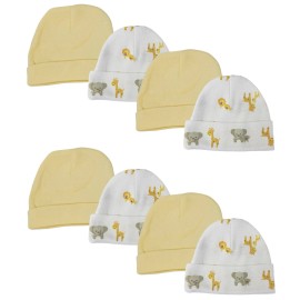 UD_Baby Boy, Baby Girl, Unisex Infant Caps (pack Of 8) Nc_0393