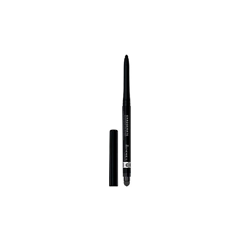 Rimmel Exaggerate Eye Definer, Noir, 1 Count, Waterproof Long Lasting