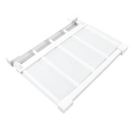 Gonetre Tension Shelf Rack Closet Tension Shelf Expandable Storage Rack Tension Rod Shelf 14.2 Inch Width Nail Expandable Storage Rack for Cabinet Wardrobe (75-120cm)