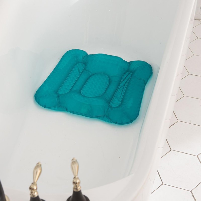 Bath Pillow,Inflatable Body Bath Pillow - Ergonomic Anti-Slip Bathing Massage