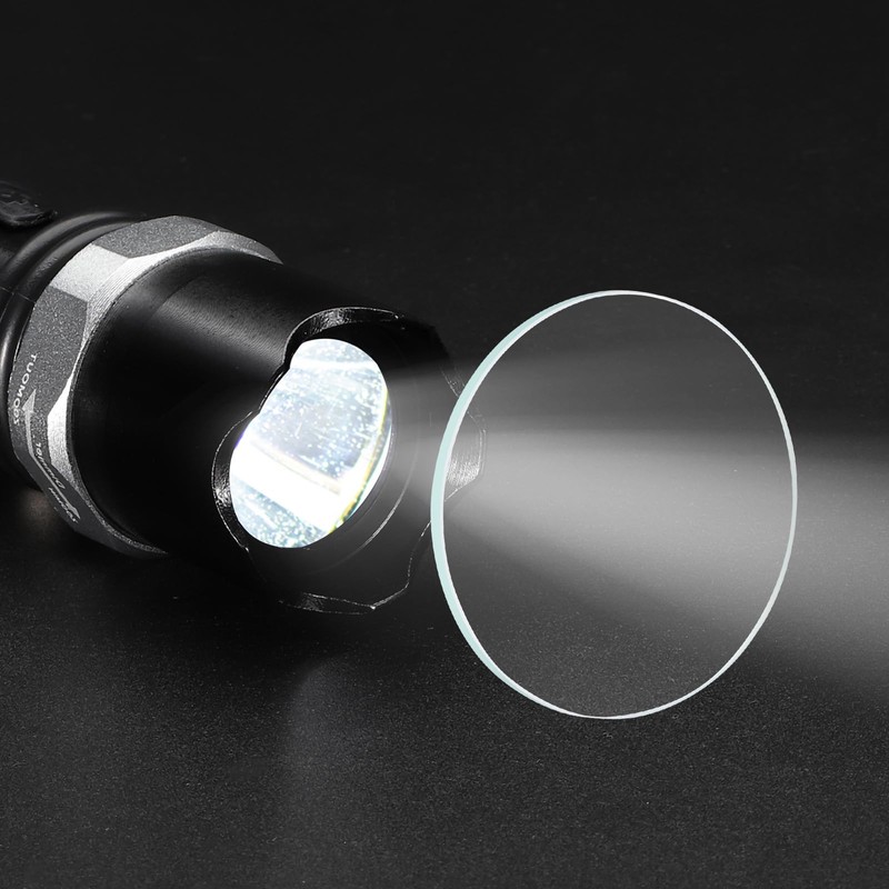 PATIKIL 1.4" Dia LED Lens, 3 Set Polished Edge Flashlight