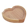 Heart Shaped Storage Box Transparent Acrylic Panel Wooden Display Case