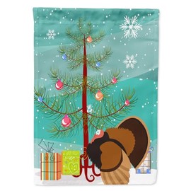 Caroline's Treasures BB9353GF Bronze Turkey Christmas Garden Flag, Teal Mailbox Flag Decorative Yard Flag Banner Outside Patio Artwork Yard Flower Beds, Garden Size, Multicolor