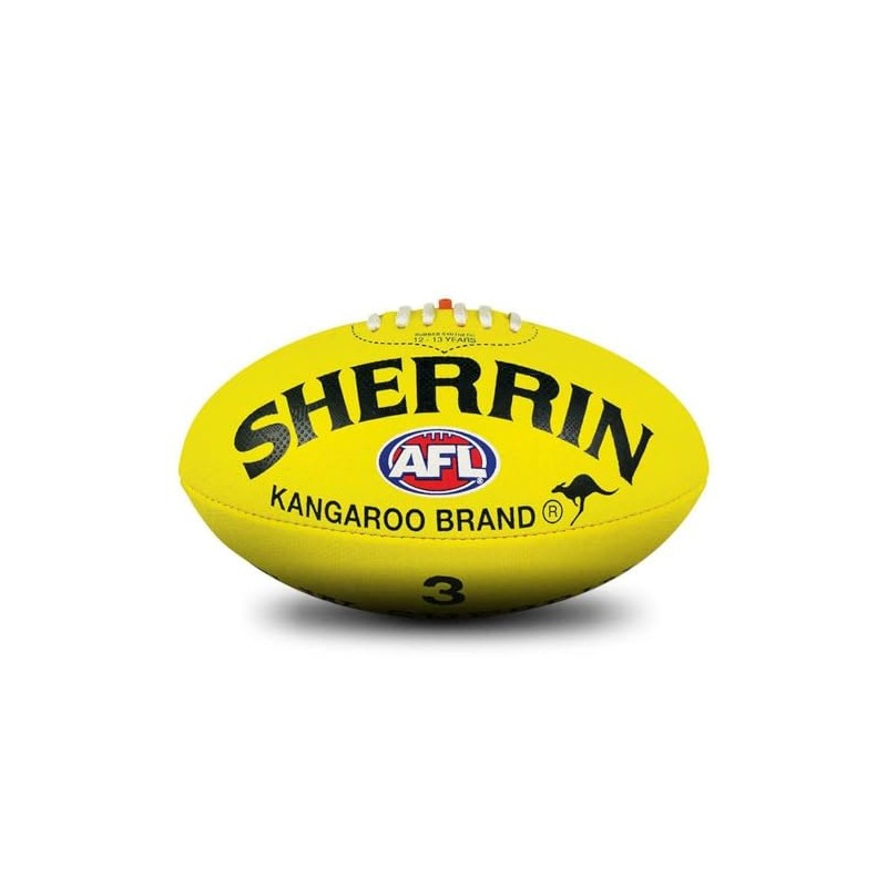 Sherrin KB All Surface Training Football, Yellow, Size 3