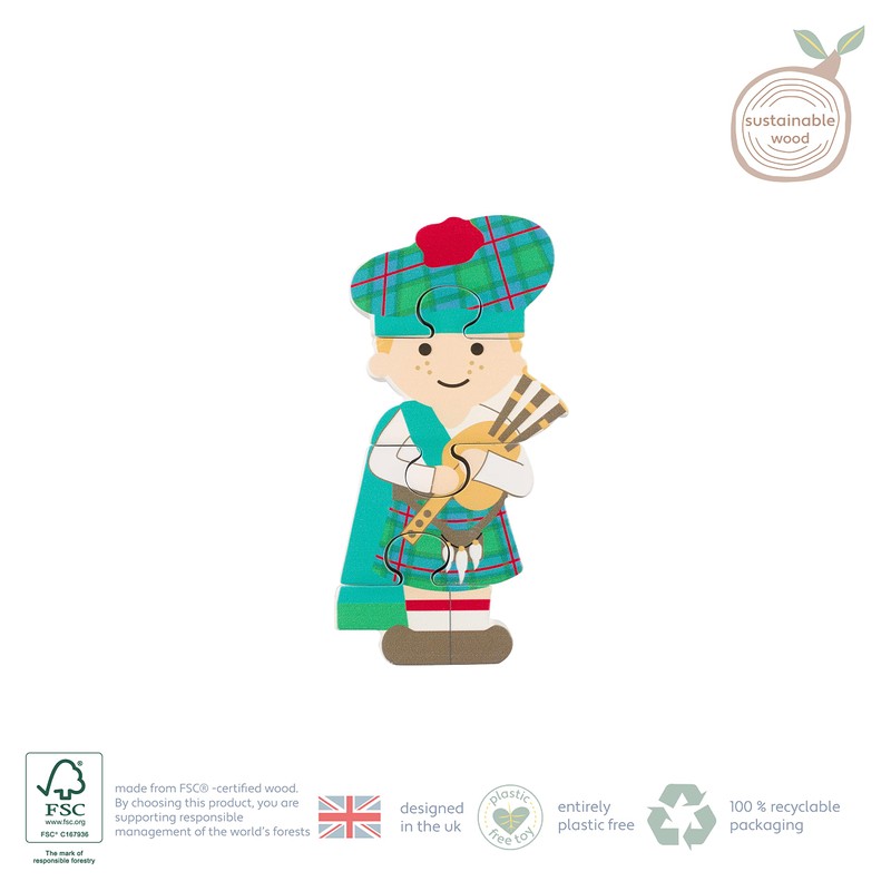 Orange Tree OTT06248 Wooden Puzzle, Multicolour