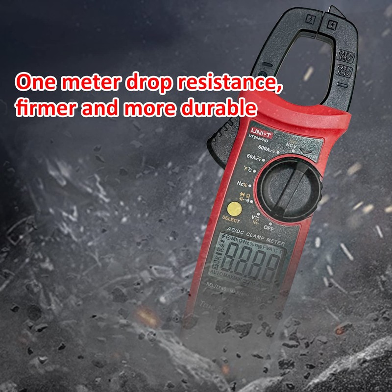 UNI-T UT204PRO Current Clamp, True-RMS Clamp Meter, Clamp Multimeter Measures