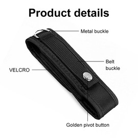 Flashlight Holster, Flashlight Bag, Tactical Torch Bag Holder, Torch Holster Holder Cover, Molle Torch Holster, Nylon Torch Holster for Outdoor Camping Hiking