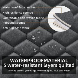 N/A 2PCs Front Car Seat Covers Leather Car Seat Protector Breathable Universal Black