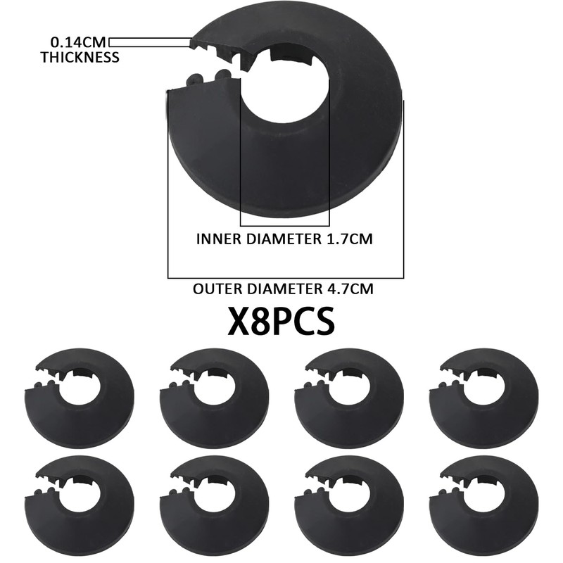 8 Pieces Pipe Rings, Pipe Collars, Pipe Snap Rings, Pipe