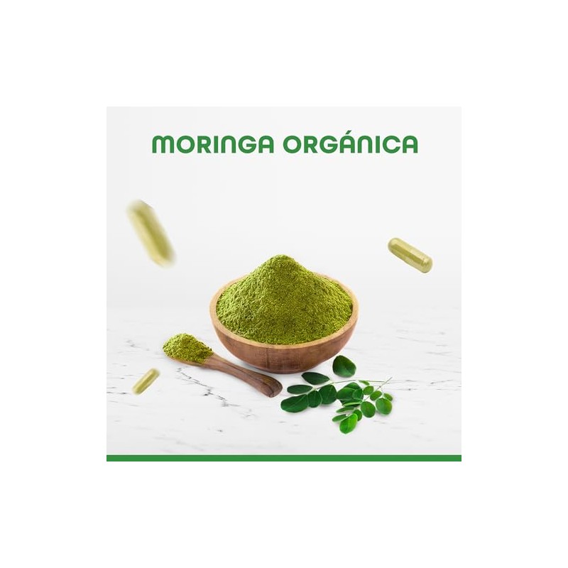 BULK SUPERFOODS Moringa Pura Orgánica 100 Natural
