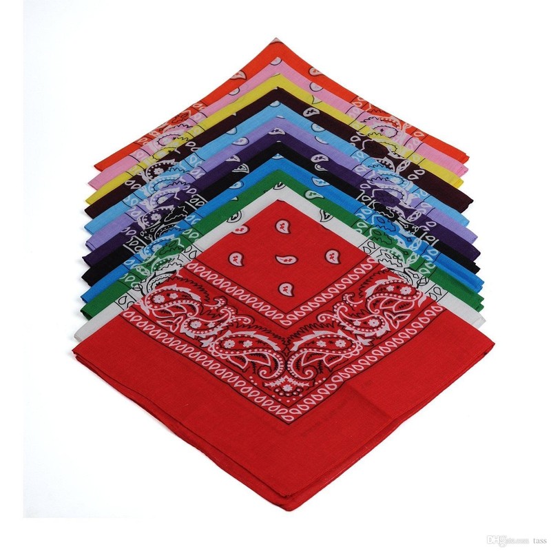 Boolavard Bandana Head Scarf Patterned Paisley Pattern - 100% Cotton