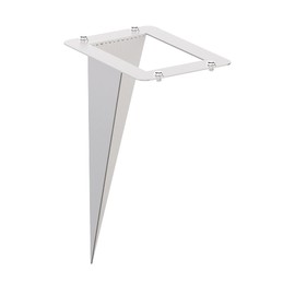 ledscom.de Garden ground spike for POMI, stainless steel, 18 cm, 8 x 11.5 cm