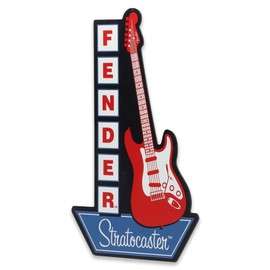 Fender Stratocaster Guitars Metal Sign - Vintage Fender Sign for Man Cave or Bedroom