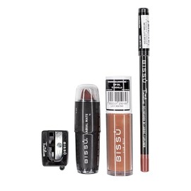 Delineador Tintaline + Lip Oil Bissu + Labial Mate + Sacapuntas | Kit 4 Piezas (Marruecos)