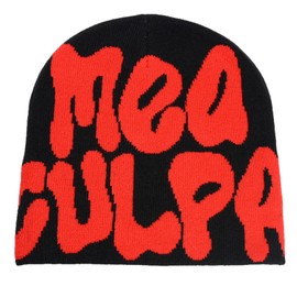 Treeking y2k Beanie- Women's Ultimate Y2K Hat Super Comfy Men's Beanie That is Both Warm and Stylish - Perfectly Designed Y2K Beanie hat（Black red）, Blue, 5 1/8